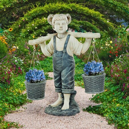 Design Toscano Flowers for Felicity Little Girl Garden Statue: Large KY47137
